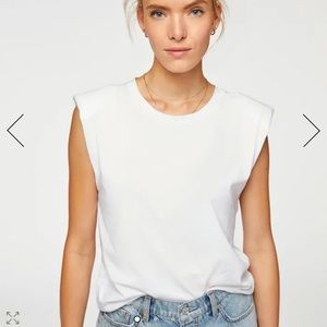 7 For All Mankind - Shoulder Pad Tee